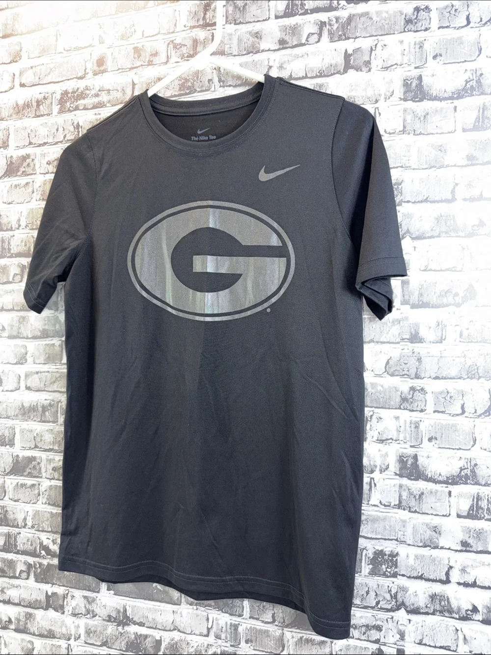 Nike Black Short Sleeve Tee with Gray 'G' Logo
